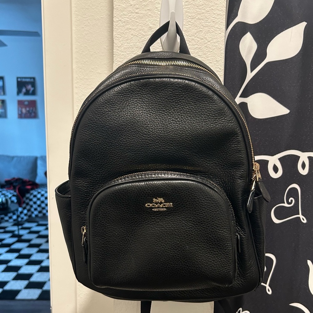 Coach Court Backpack Black/Gold